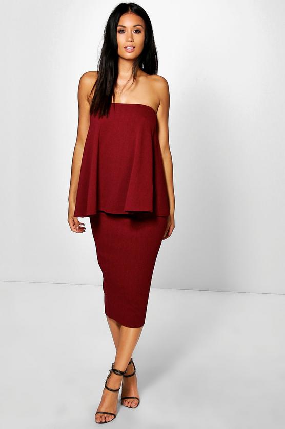 Kelly Longline Bandeau & Midi Skirt Co-Ord